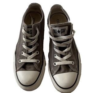 Converse Chuck Taylor All Star Low Gray Canvas Sneakers Shoes Sz M‎ 4 / W 6